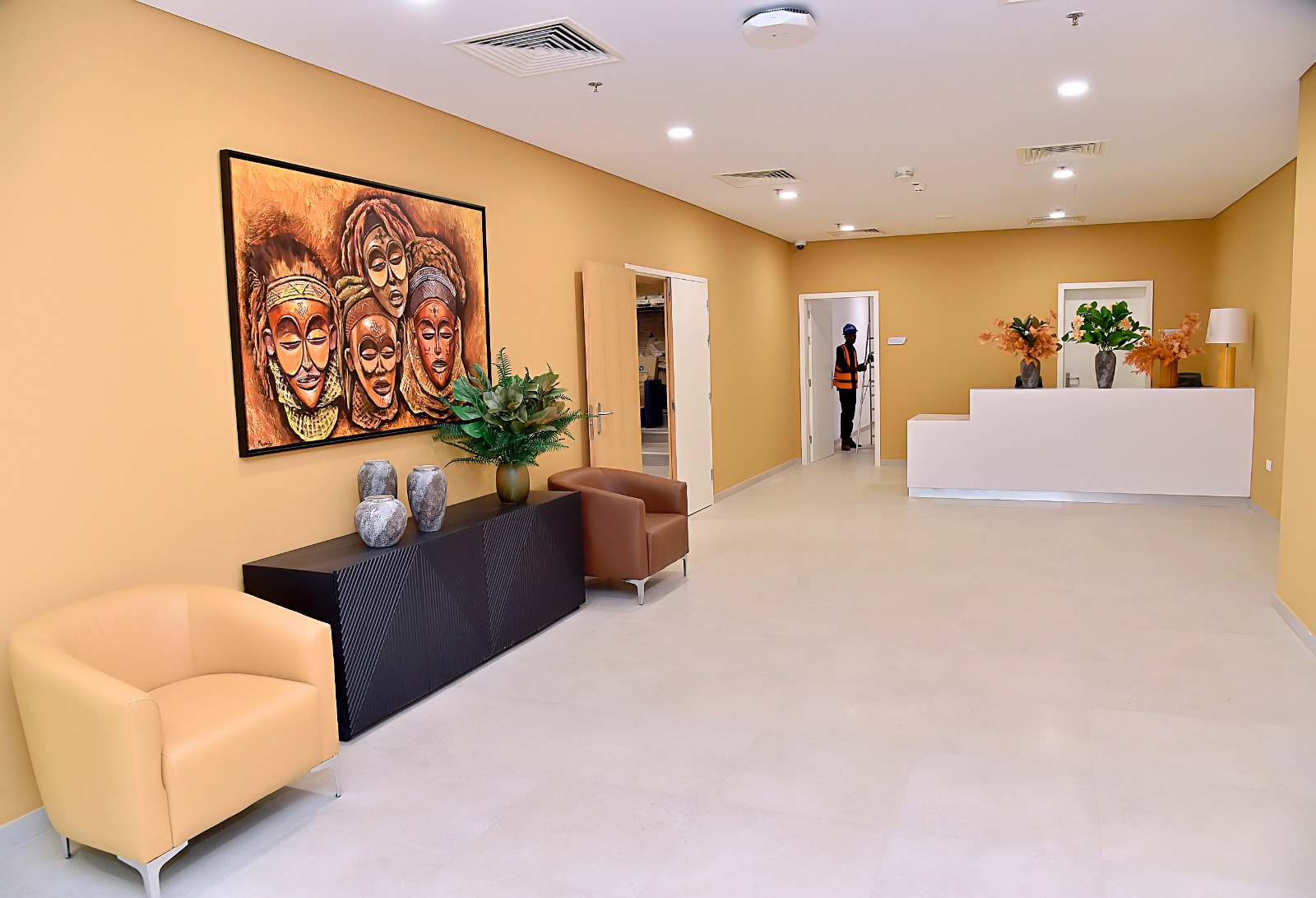 Área de recepção do hospital